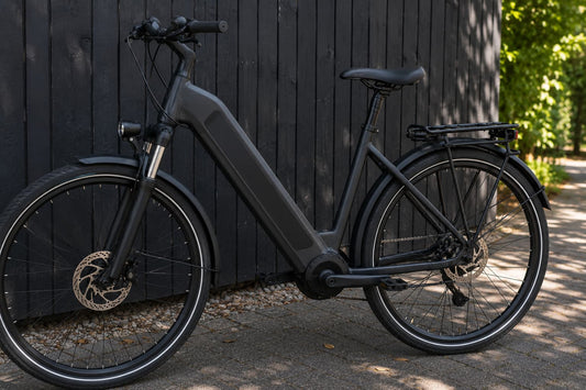 Elcykel batteri placering